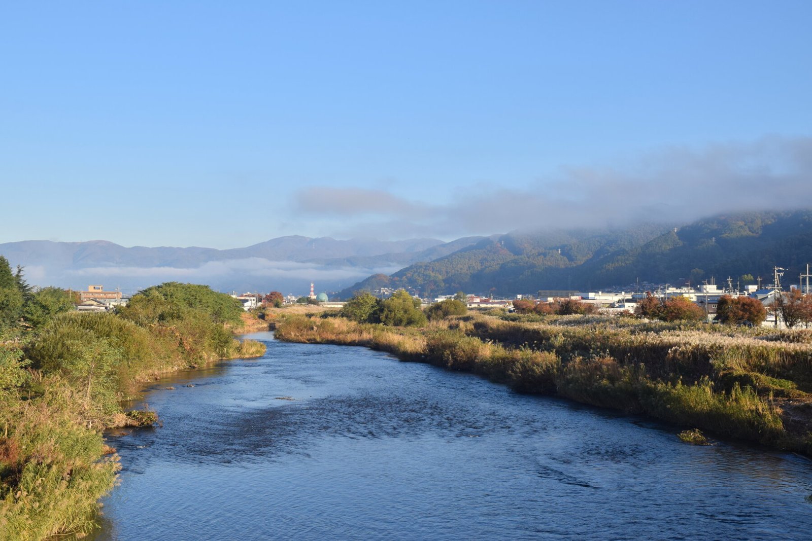 Nagano countryside views across the Kiso Valley